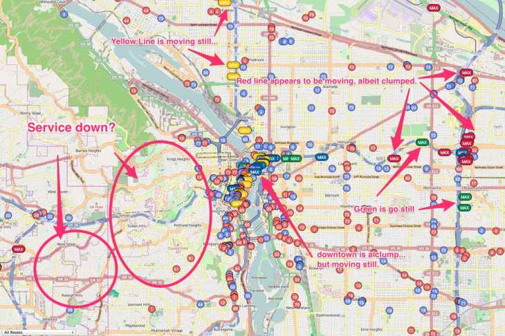 Status as of 4:29pm on Thursday